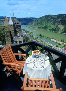 Germany, Rhein Valley, Burg Schonburg Hotel