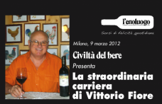 Vittorio Fiore il 9 marzo all’enoluogo di Civiltà del bere