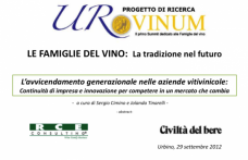 Sergio Cimino a UrVinum: il cambio generazionale è un’opportunità
