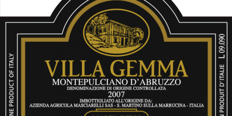 I Vini del 2013: Masciarelli affascina con il Montepulciano Villa Gemma 2006