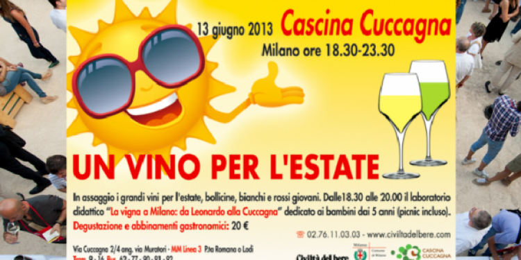 “Un vino per l’estate” il 13 giugno a Milano