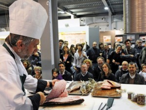 Uno show cooking in corso