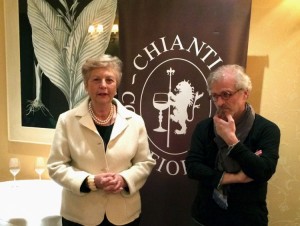 Malenchini, presidente del Consorzio, e il giornalista Romanelli