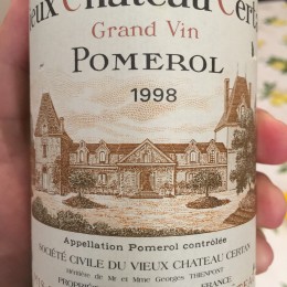 Pomerol 1998 Vieux Chateau Certan