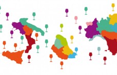Nella mappa degli autoctoni localizziamo i vitigni tipici