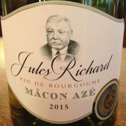 Mâcon Azé blanc Cuvée Jules Richard 2015 Cave d’Azé