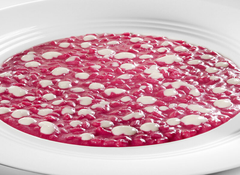 Abbinamenti stellari | Risotto alle rape rosse e salsa gorgonzola di Enrico Bartolini