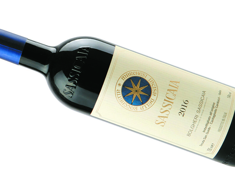 Il mito del Sassicaia si perpetua anche nell’annata 2016