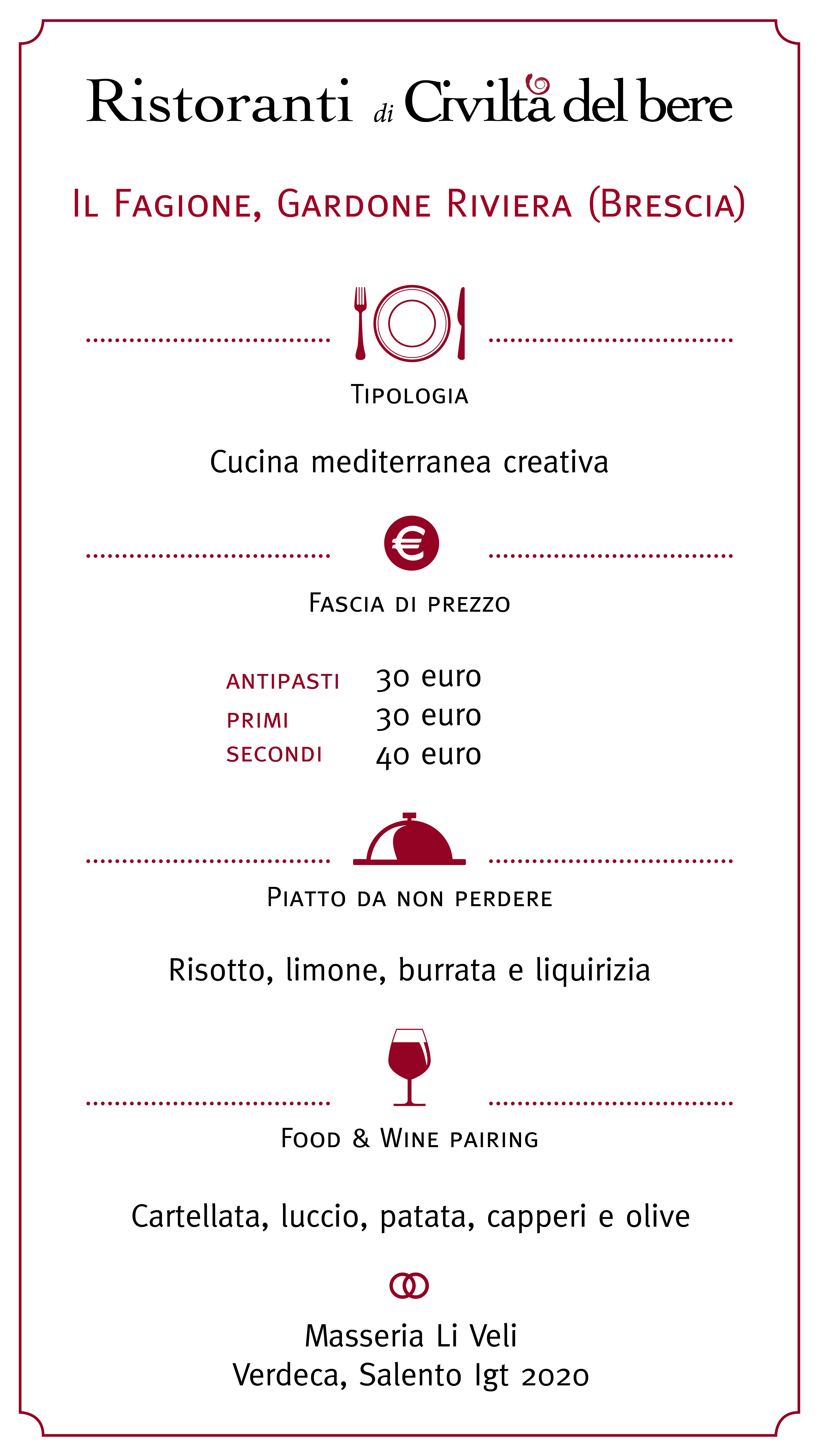 Il Fagiano a Gardone Riviera (Brescia)