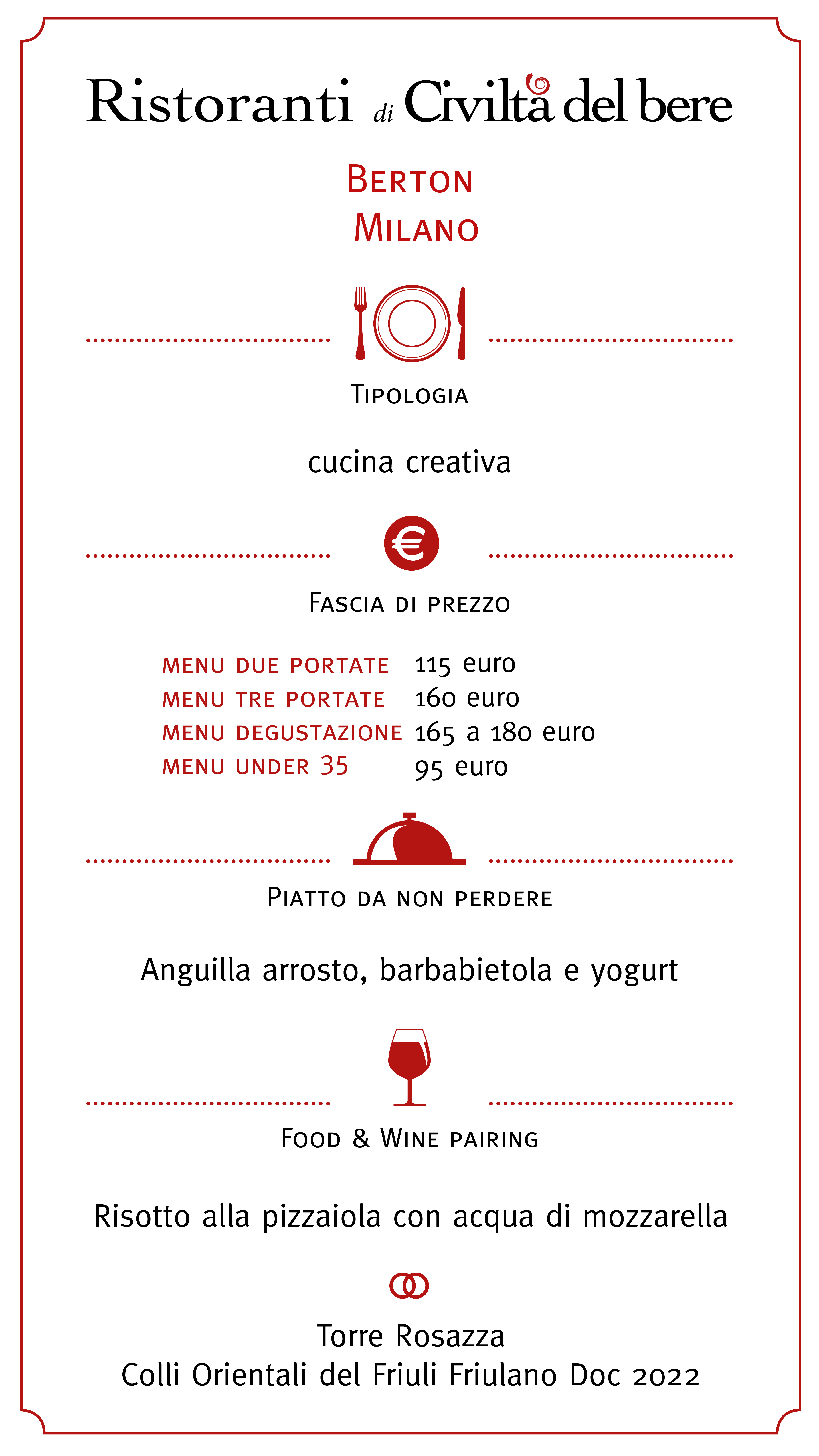 Ristorante Berton a Milano