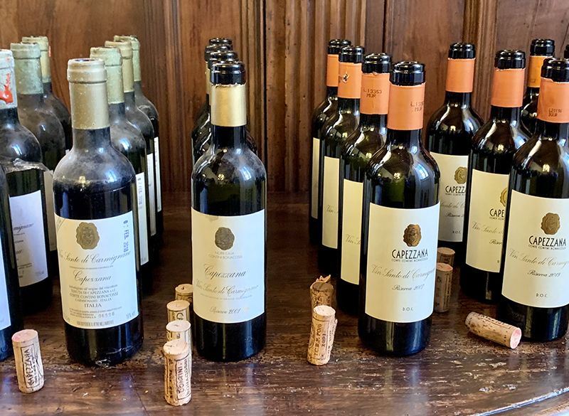 Tenuta di Capezzana: l’emozionante verticale di Vin Santo di Carmignano Riserva
