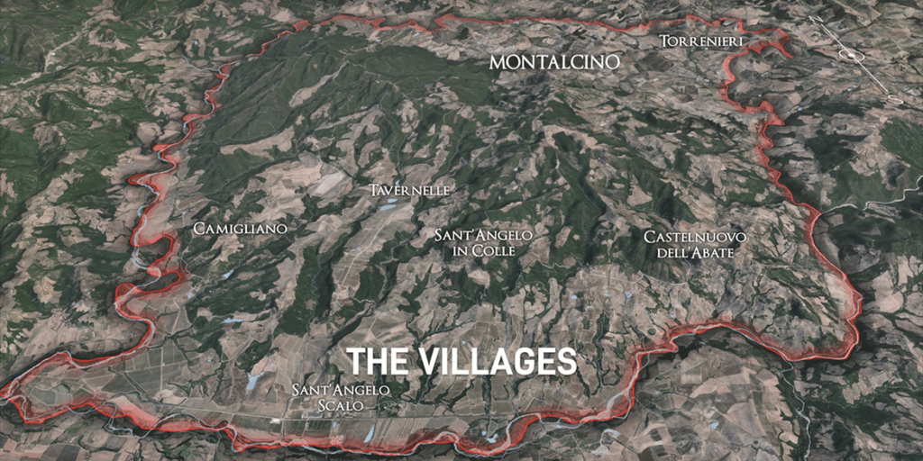 La mappa di Montalcino racconta in modo scientifico un territorio
