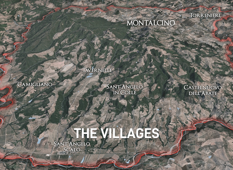 La mappa geoviticola di Montalcino racconta in modo scientifico un territorio